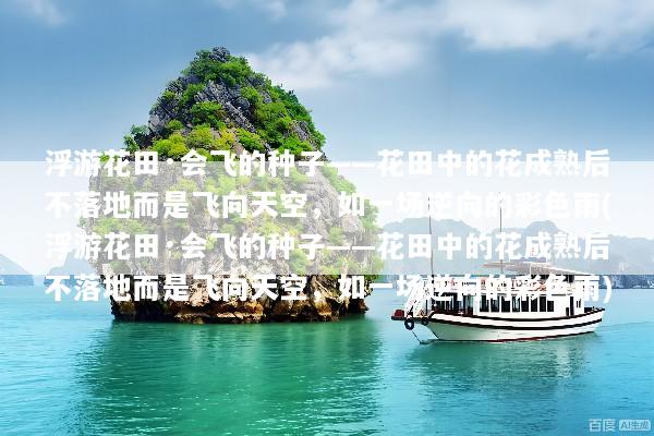 浮游花田·会飞的种子——花田中的花成熟后不落地而是飞向天空，如一场逆向的彩色雨(浮游花田·会飞的种子——花田中的花成熟后不落地而是飞向天空，如一场逆向的彩色雨)