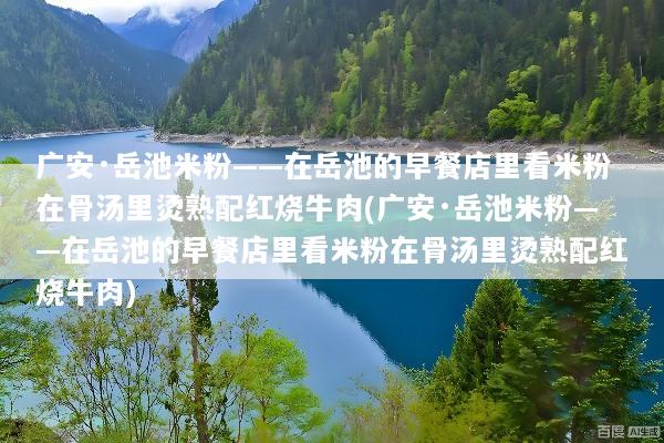 广安·岳池米粉——在岳池的早餐店里看米粉在骨汤里烫熟配红烧牛肉(广安·岳池米粉——在岳池的早餐店里看米粉在骨汤里烫熟配红烧牛肉)
